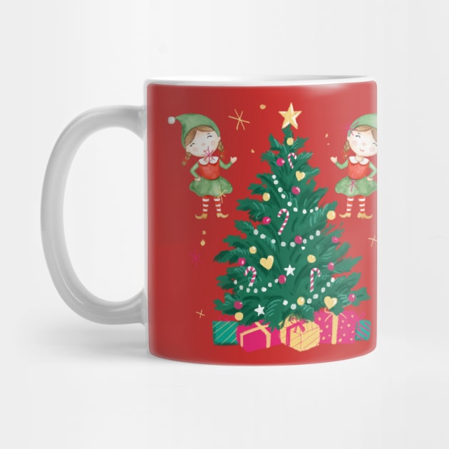 Christmas Tree Elfs by D's Tee's